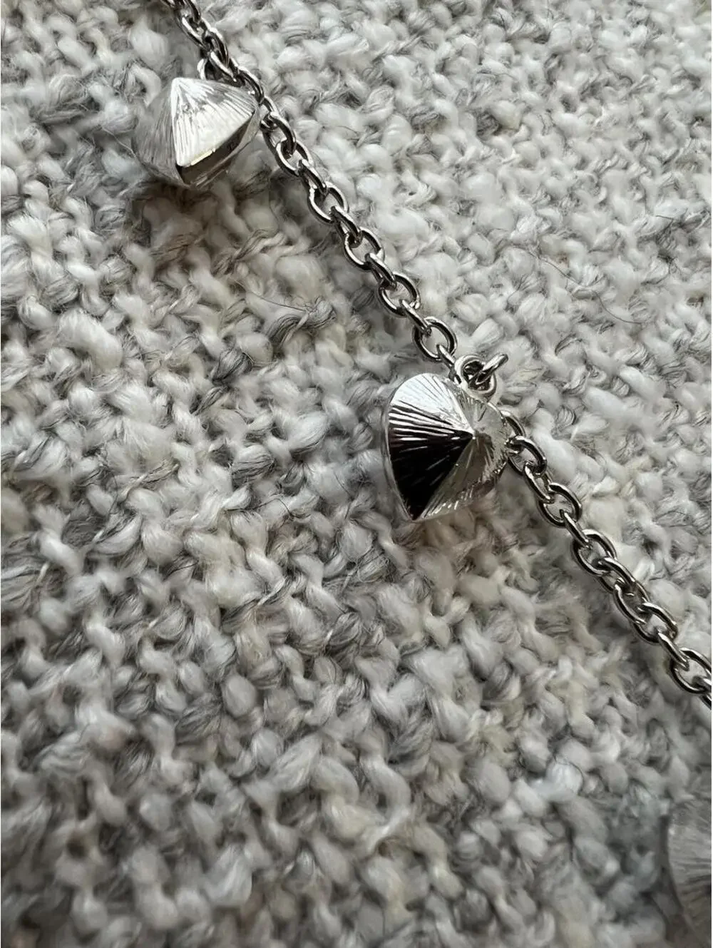 Bezel-set Crystal Charm Bracelet